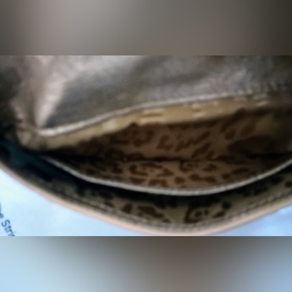 ROBERTO CAVALLI GOLD LEATHER MINI POCHETTE WRISTLET WALLET AUTHENTIC AND RARE! - Picture 8 of 13